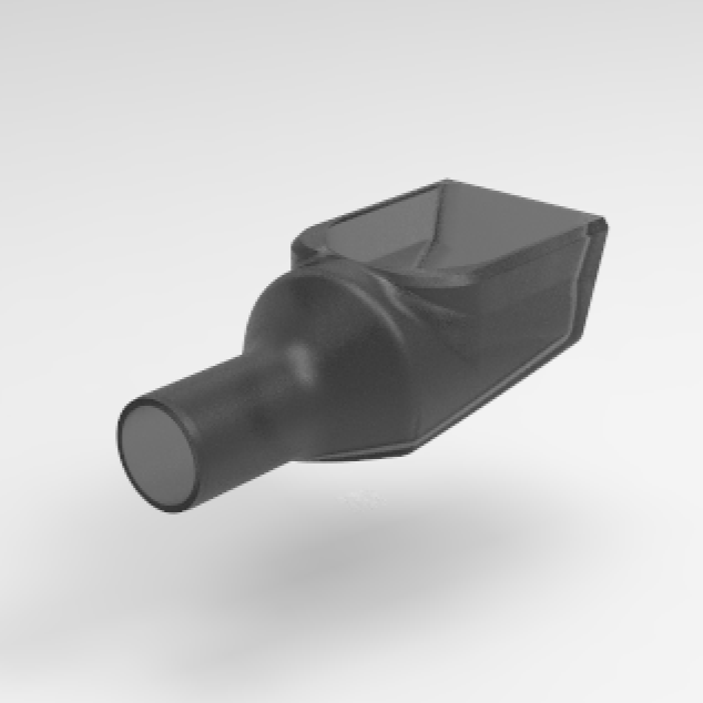 Goulotte de remplissage universelle 20/25mm pour coupelle d’eau camping-car, modélisation - 3DVanMaker