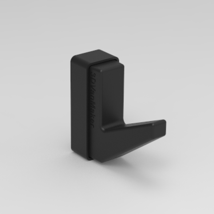 Crochet aimanté pour combinaison, serviette, modélisation - 3DVanMaker