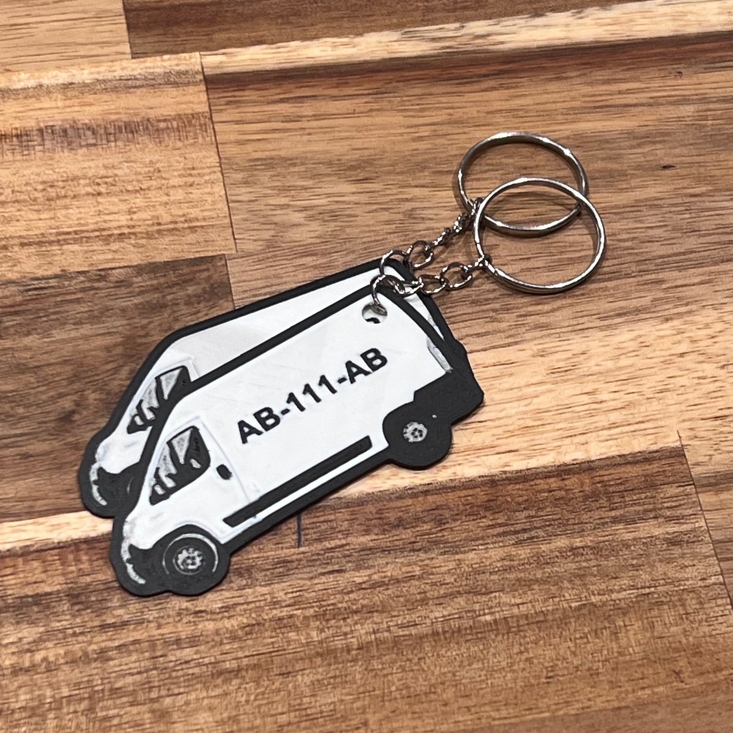 Pair of customizable van keyrings Fiat Ducato/Peugeot Boxer/Citroen Jumper