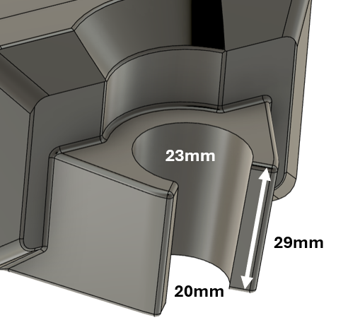 Soporte de ducha magnético y ajustable para furgoneta/camper