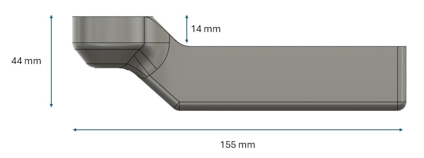 Manija de puerta lateral corredera grande para Citroen Jumper/Peugeot Boxer/Fiat Ducato